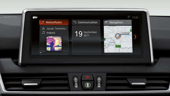 Käyttökonsepti, BMW 2-SARJAN Gran Tourer Käyttökonsepti, monitoiminäyttö, BMW 2-SARJAN Gran Tourer F46 2018, sisätila