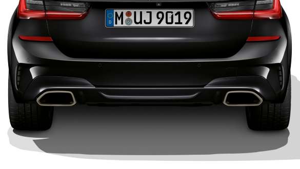 BMW M340i xDrive Touring (G21), ainutlaatuiset pakoputkenpäät BMW M340i xDrive Touring (G21), ainutlaatuiset pakoputkenpäät