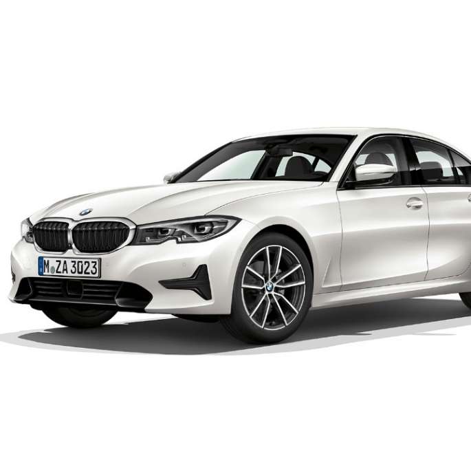 BMW 3-sarjan Sedan, Business Sport -malli. Sivukuva BMW 3-sarjan Sedanin Business Sport -mallista.