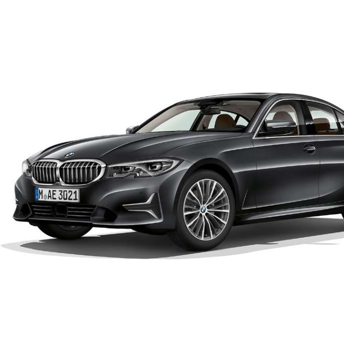BMW 3-sarjan Sedan, Business Luxury -malli. Sivukuva BMW 3-sarjan Sedanin Business Luxury -mallista.