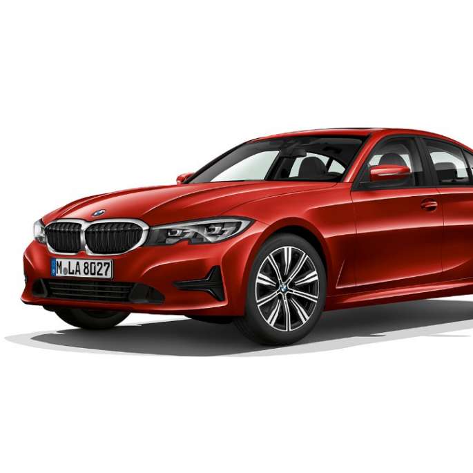 BMW 3-sarjan Sedan, Business-varustelu. Business-varustellun BMW 3-sarjan Sedanin sivukuva.