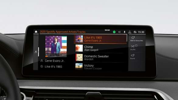 Connected Music BMW 5-sarjan Sedan G30 Connected Music BMW 5-sarjan Sedan G30 Facelift 2020 sisätila ohjaamo