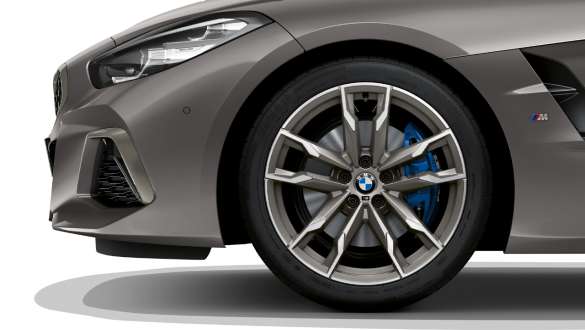 M Sport -jarrut, BMW Z4 M40i G29 M Sport -jarrut, BMW Z4 M40i G29 2019 BMW Individual -metalliväri Frozen Grey, sivunäkymä vanteesta