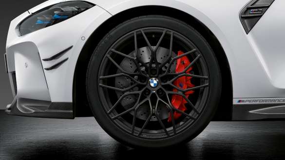20"/21" taottu M Performance -vanne 1000 M Jet Black matta, BMW M3 Sedan G80 2020 BMW M3 Sedan G80 2020, 20"/21" taottu M Performance -vanne 1000 M Jet Black matta, lähikuva
