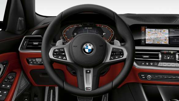 Nahkainen M-ohjauspyörä BMW M340i xDrive Touring, nahkainen M-ohjauspyörä