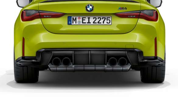 Perän muotoilu BMW M4 Competition Coupé G82 2020 BMW M4 Competition Coupé G82 2020 perän muotoilu näkymä perästä