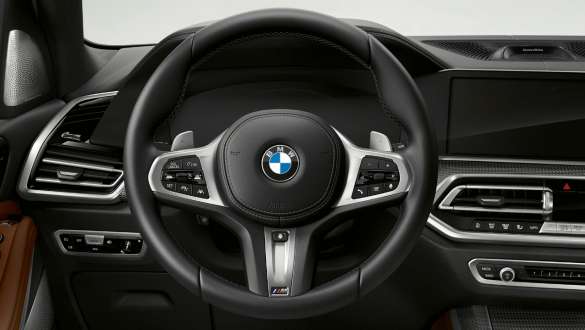 Nahkainen M ohjauspyörä, BMW X5 M50i ja M50d G05 Nahkainen M ohjauspyörä, BMW X5 M50i ja M50d G05 2018 SUV, ohjaamo