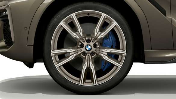 BMW X6 M50i, kuva kevytmetallivanteesta, G06 BMW X6 M50i, ulkopuoli, kevytmetallivanne, G06 2018 SUV