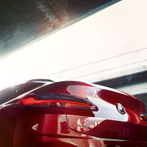 Täys-LED-takavalot, BMW X4 Täys-LED-takavalot, BMW X4 M40i G02 2018 Flamenco Red Brilliant Effect