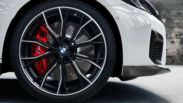 Taottu 20'' M Performance -vanne Double-spoke 669 M Bicolor, BMW 5-sarjan Sedan G30, M Performance -osat Taottu 20'' M Performance -vanne Double-spoke 669 M Bicolor, BMW 5-sarjan Sedan G30, M Performance -osat, lähikuva