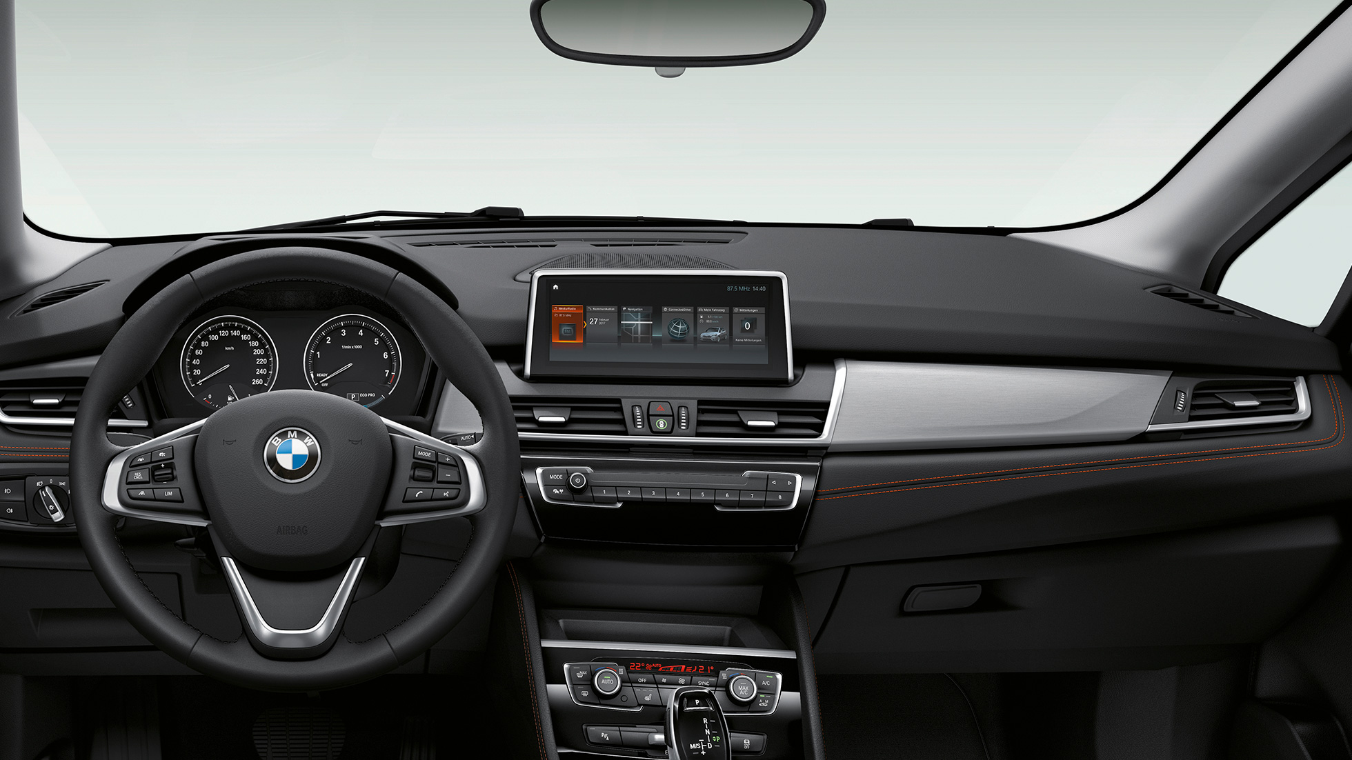 Ohjaamo, BMW 2-sarjan Active Tourer Business Sport Ohjaamo, BMW 2-sarjan Active Tourer Business Sport 220i F45 2018