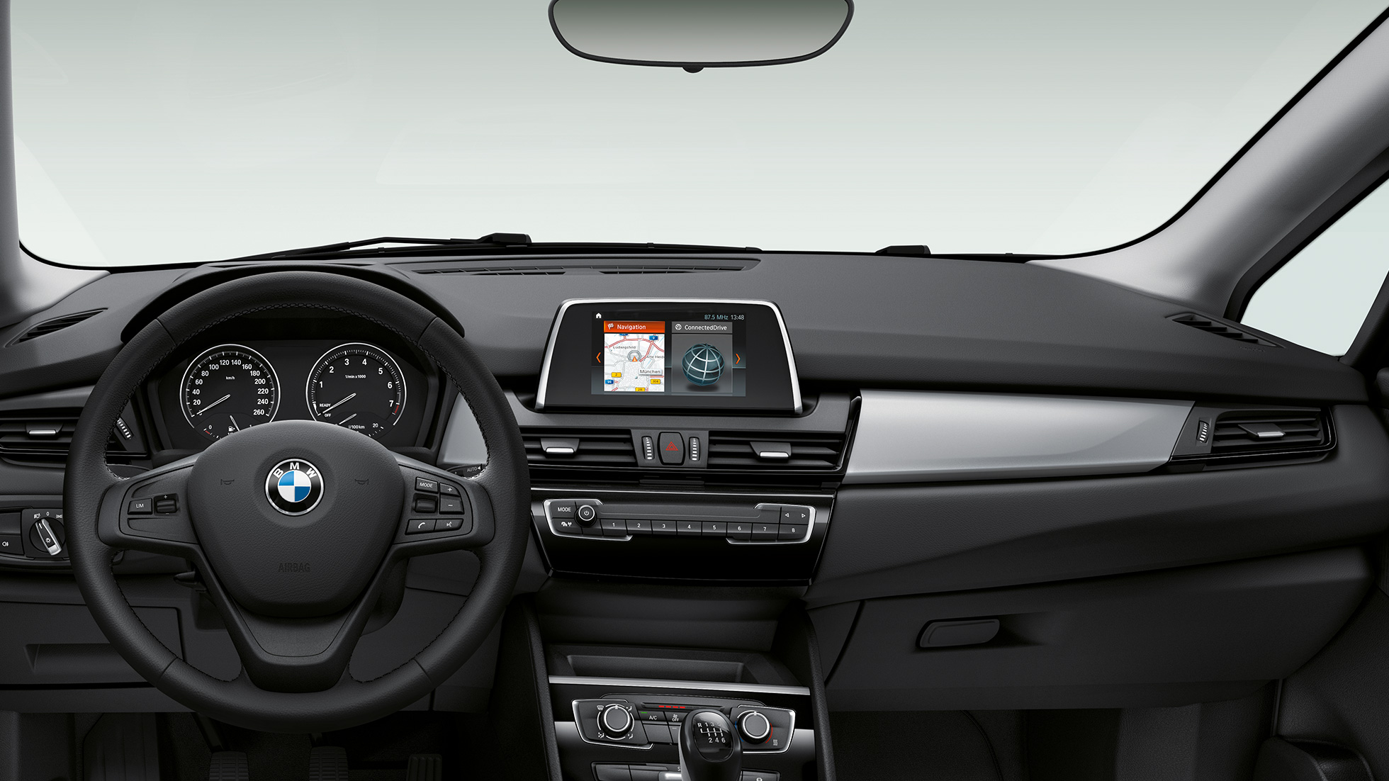 Ohjaamo, BMW 2-sarjan Active Tourer Business-varustelu Ohjaamo, BMW 2-sarjan Active Tourer 218i F45 2018
