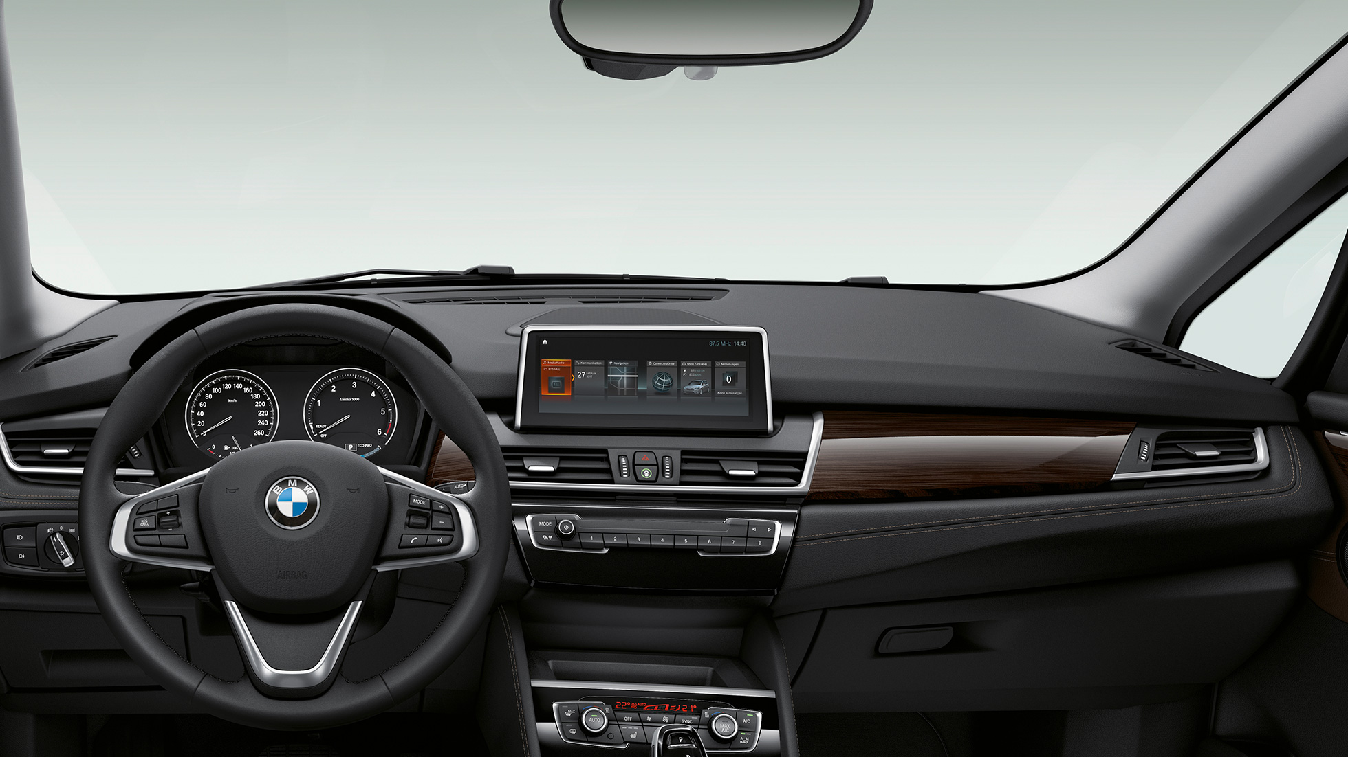 Ohjaamo, BMW 2-SARJAN Gran Tourer Business Luxury Ohjaamo, BMW 2-SARJAN Gran Tourer 218d xDrive Business Luxury F46 2018, sisätila