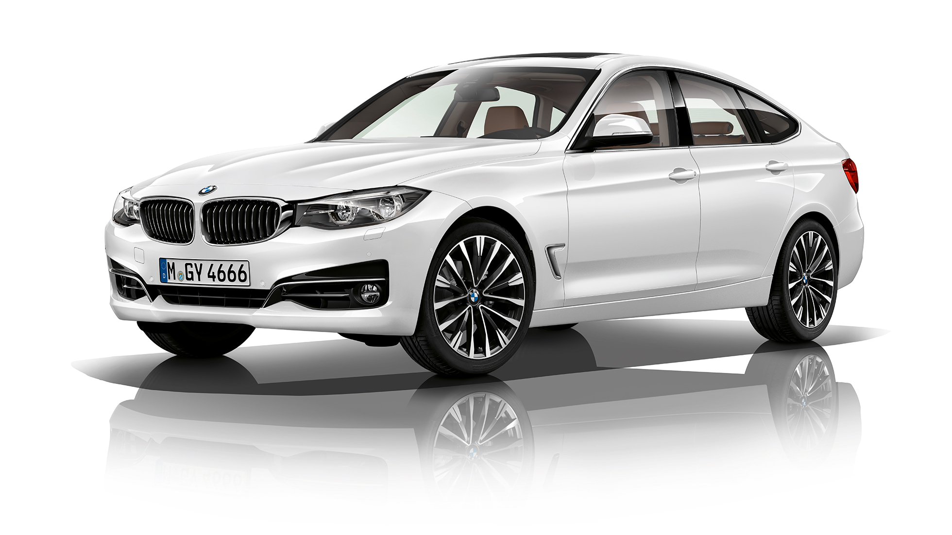 BMW 3-sarjan Gran Turismo, Business Luxury, kolmen neljäsosan kuva edestä BMW 3-sarjan Gran Turismo, Business Luxury, kolmen neljäsosan kuva edestä
