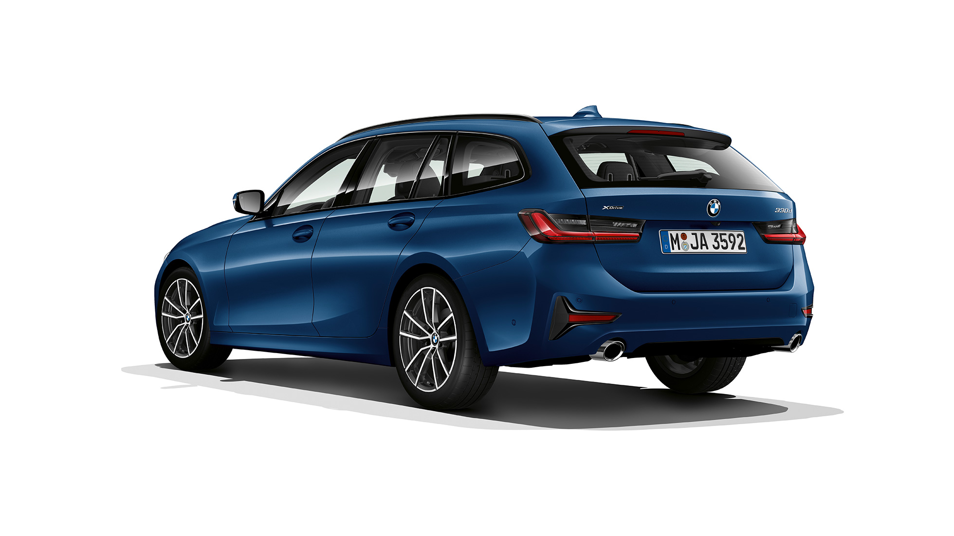 Business Sport, 3/4-näkymä takaa BMW 3-sarjan Touring, Business Sport, 3/4-näkymä takaa