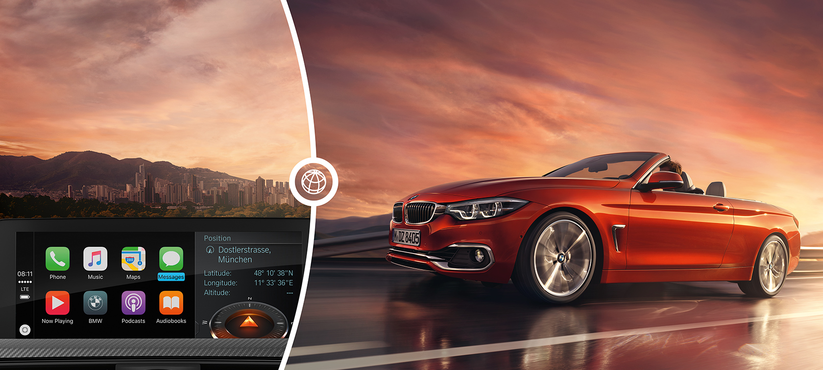 BMW 4-sarjan Cabrio Apple CarPlay BMW 4-sarjan Cabrio Apple CarPlay