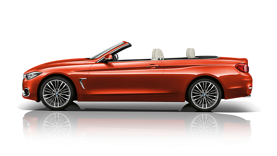 BMW 4-sarjan Cabrio katto alhaalla BMW 4-sarjan Cabrio katto alhaalla