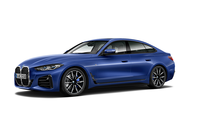 BMW 4-sarja, BMW 4-sarjan Gran Coupé F36, kolmen neljäsosan sivukuva BMW 4-sarja, BMW 4-sarjan Gran Coupé F36, kolmen neljäsosan sivukuva