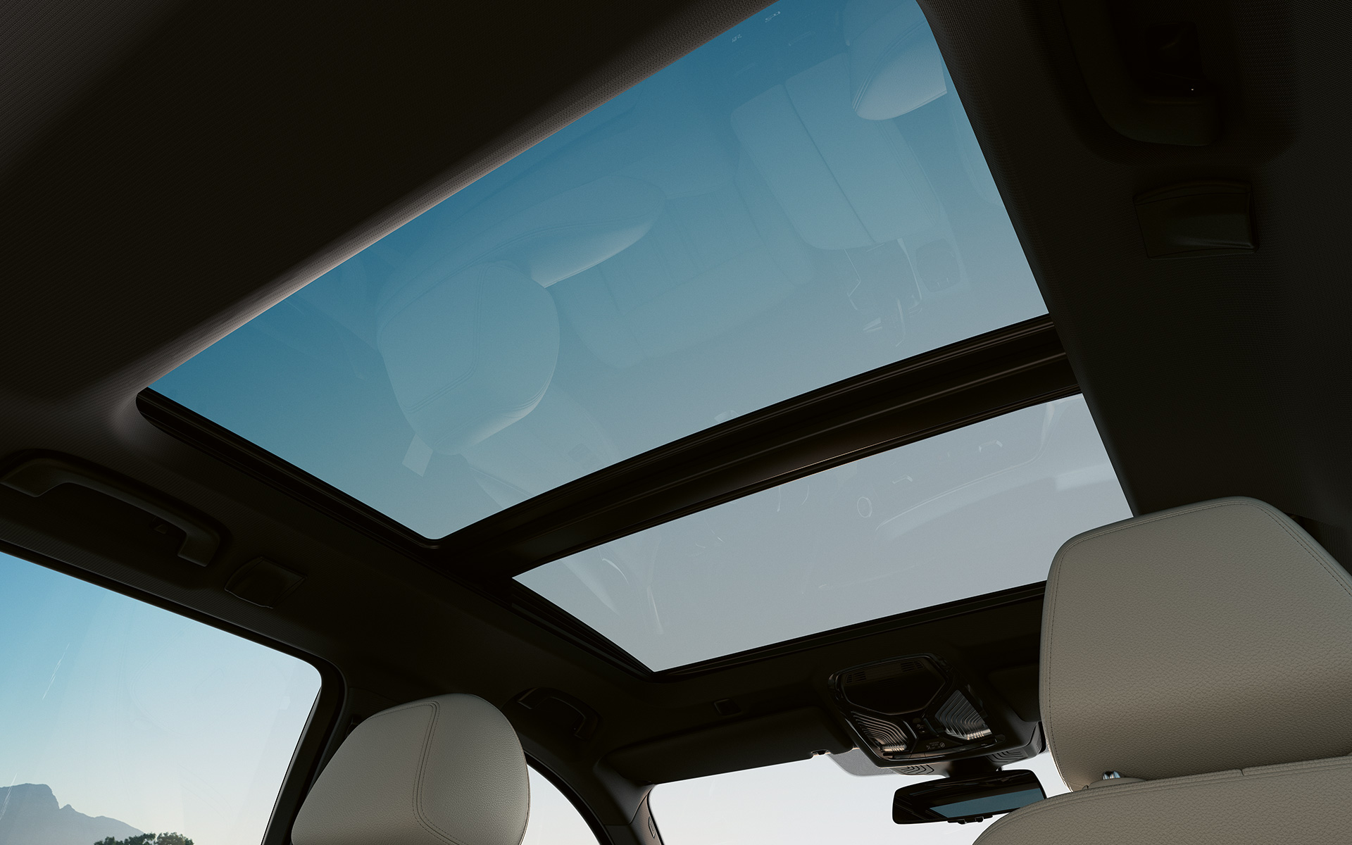 Panoraamalasikatto, BMW 5-sarjan Touring G31 LCI Panoraamalasikatto suljettuna, BMW 5-sarjan Touring G31 Facelift 2020, sisätila