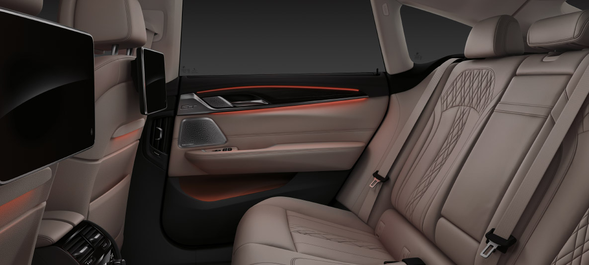 BMW 6-sarjan Gran Turismo Ambient-tunnelmavalaistus BMW 6-sarjan Gran Turismo Ambient-tunnelmavalaistus