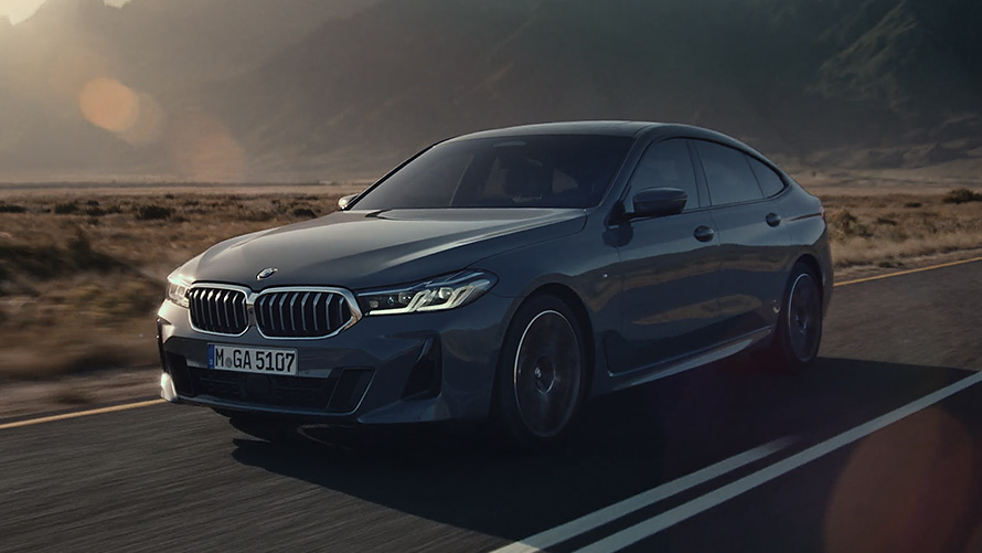 Ulkopuoli BMW 6-sarjan Gran Turismo G32 2020 BMW 6-sarjan Gran Turismo 640i xDrive G32 2020 Bernina Grey lintuperspektiivi