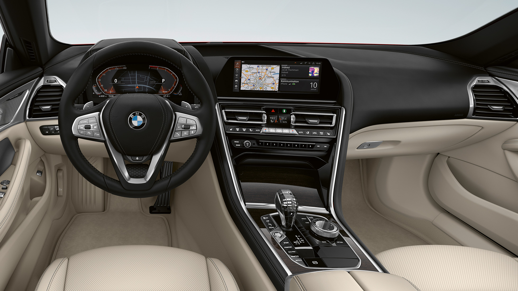 Perusmalli ohjaamo BMW 8-sarjan Gran Coupé, perusmalli ohjaamo