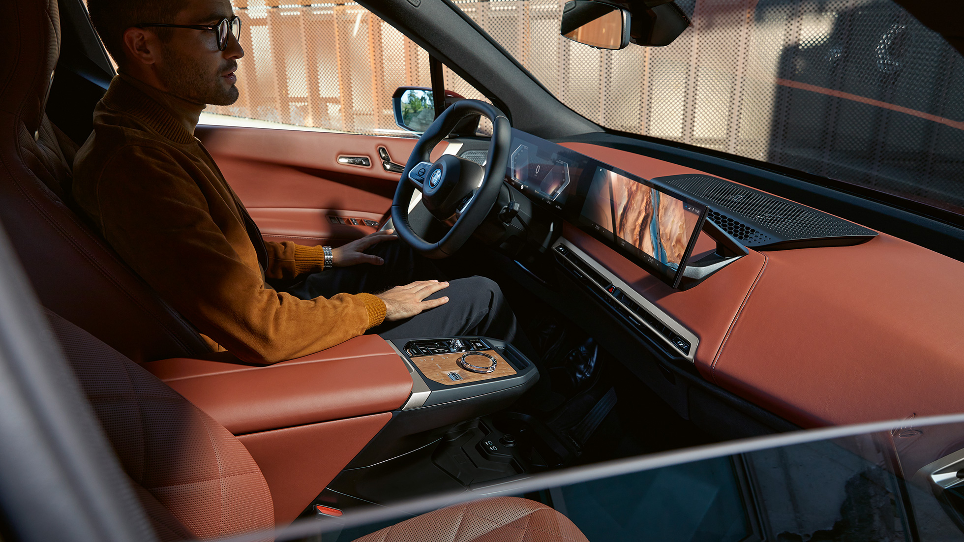 BMW iX i20 user interface Castanea BMW iX i20 interior user interface iDrive Castanea