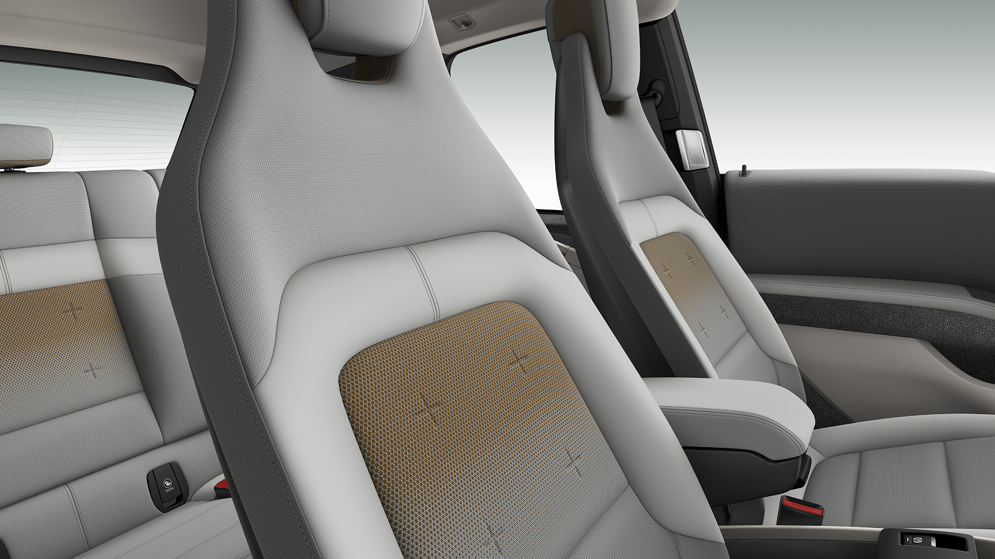 BMW i3 2018, istuimet BMW i3 I01 2018, sisätilan istuimet