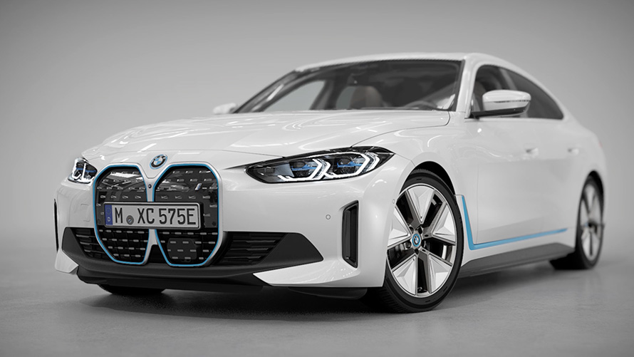 BMW i4 eDrive40 G26 2021 Mineral White ulkopuolen designin kohokohdat yhteenvetona video BMW i4 eDrive40 G26 2021 Mineral White ulkopuolen designin kohokohdat yhteenvetona video