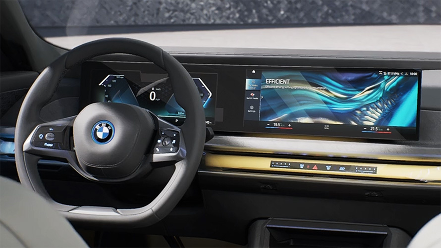 BMW i7 Sedan G70 älykkäät sisätilan varusteet video BMW i7 Sedan G70 älykkäät sisätilan varusteet videolla
