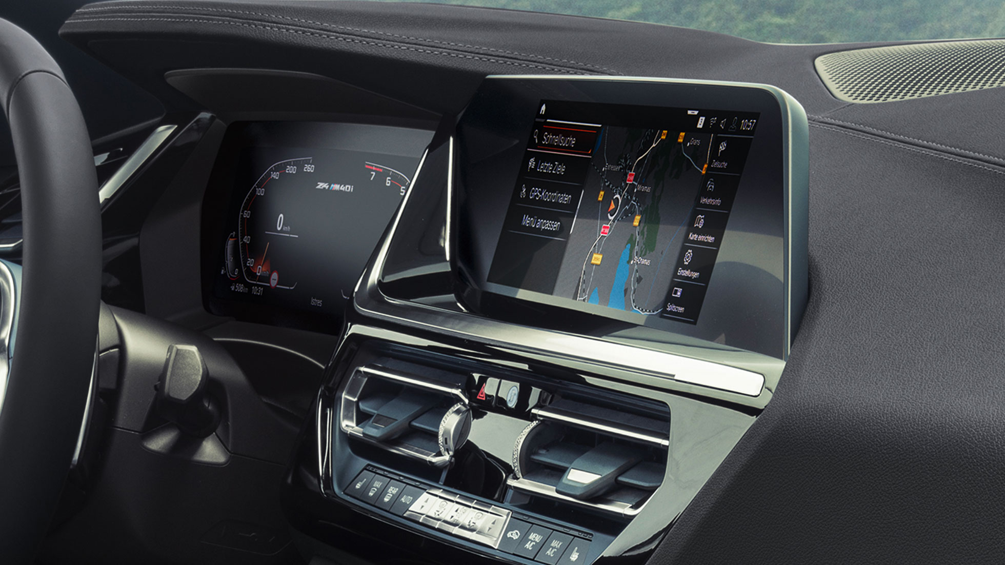 BMW Intelligent Personal Assistant, BMW Z4 M40i G29 BMW Intelligent Personal Assistant, BMW Z4 Roadster M40i G29 2019, monitoiminäyttö