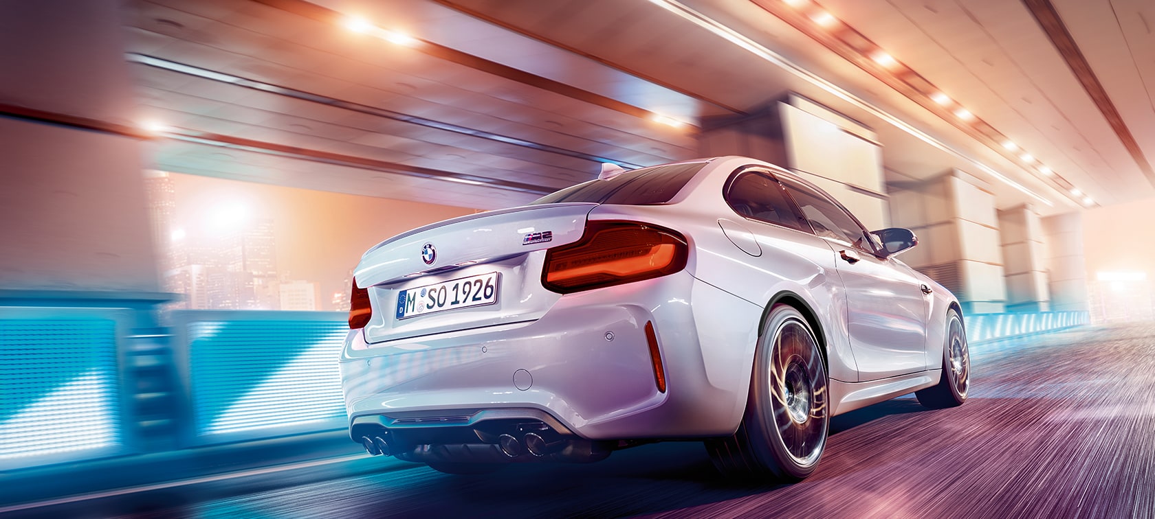 Mallit ja varusteet BMW M2 CS Mallit ja varusteet, BMW M2 CS F87, metalliväri Misano Blue, näkymä