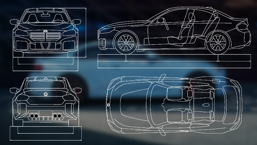 BMW M2 -autot G87 G42 kuva ulkoisesta varustelusta Kuva ulkoisesta varustelusta BMW M2 -autot G87 G42