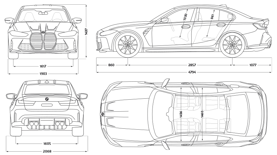 BMW M3 Sedan G80 2020, sivunäkymä sammakkoperspektiivistä BMW M3 Sedan G80 2020 metalliväri Isle of Man Green, sivunäkymä sammakkoperspektiivistä