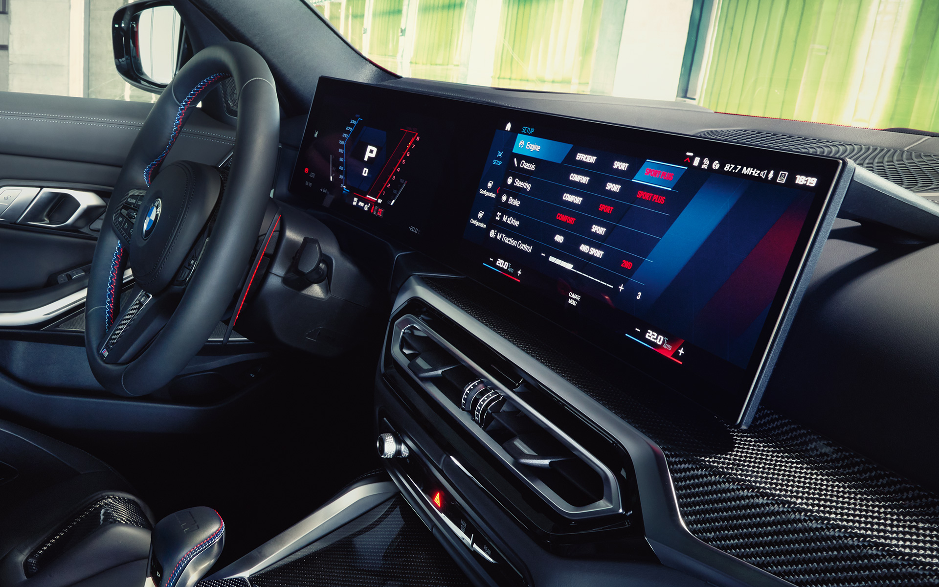 BMW Curved Display, BMW M3 Competition Touring G81 BMW M3 Competition Touring G81, BMW Curved Display, sisätilat