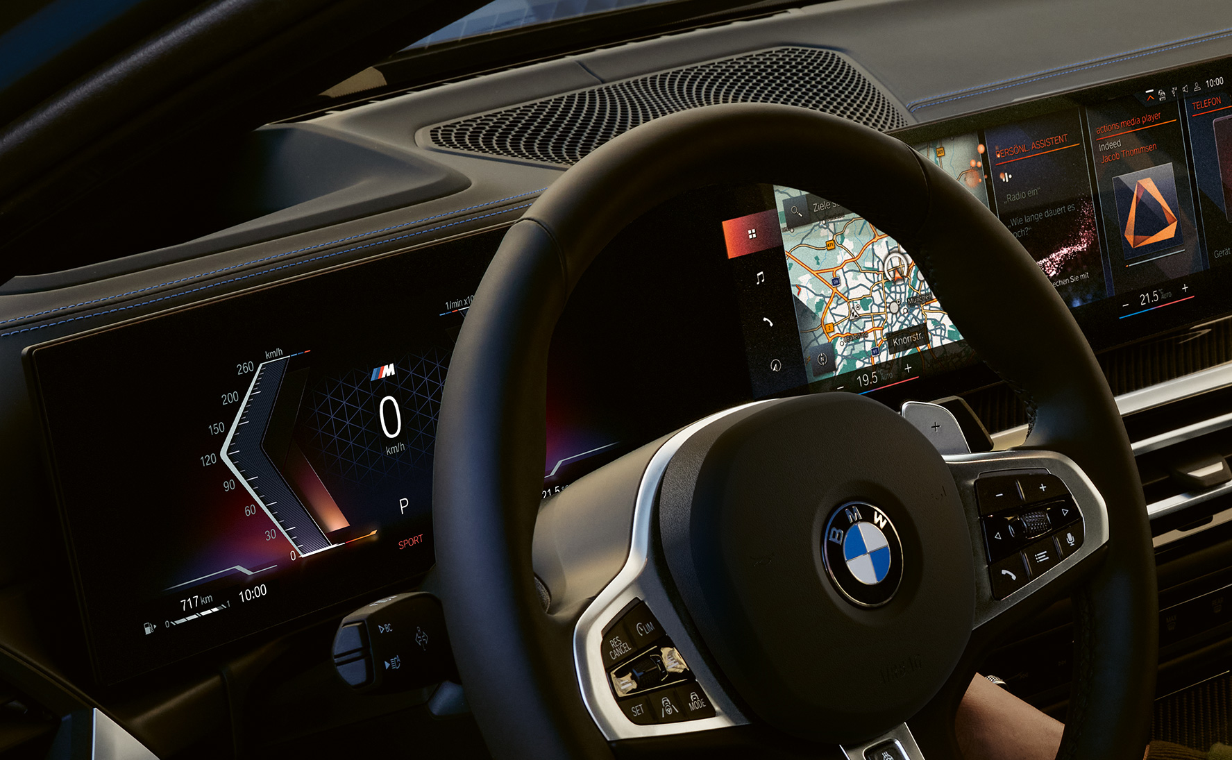 BMW M340i xDrive Touring G21, lähikuva ohjaamosta
