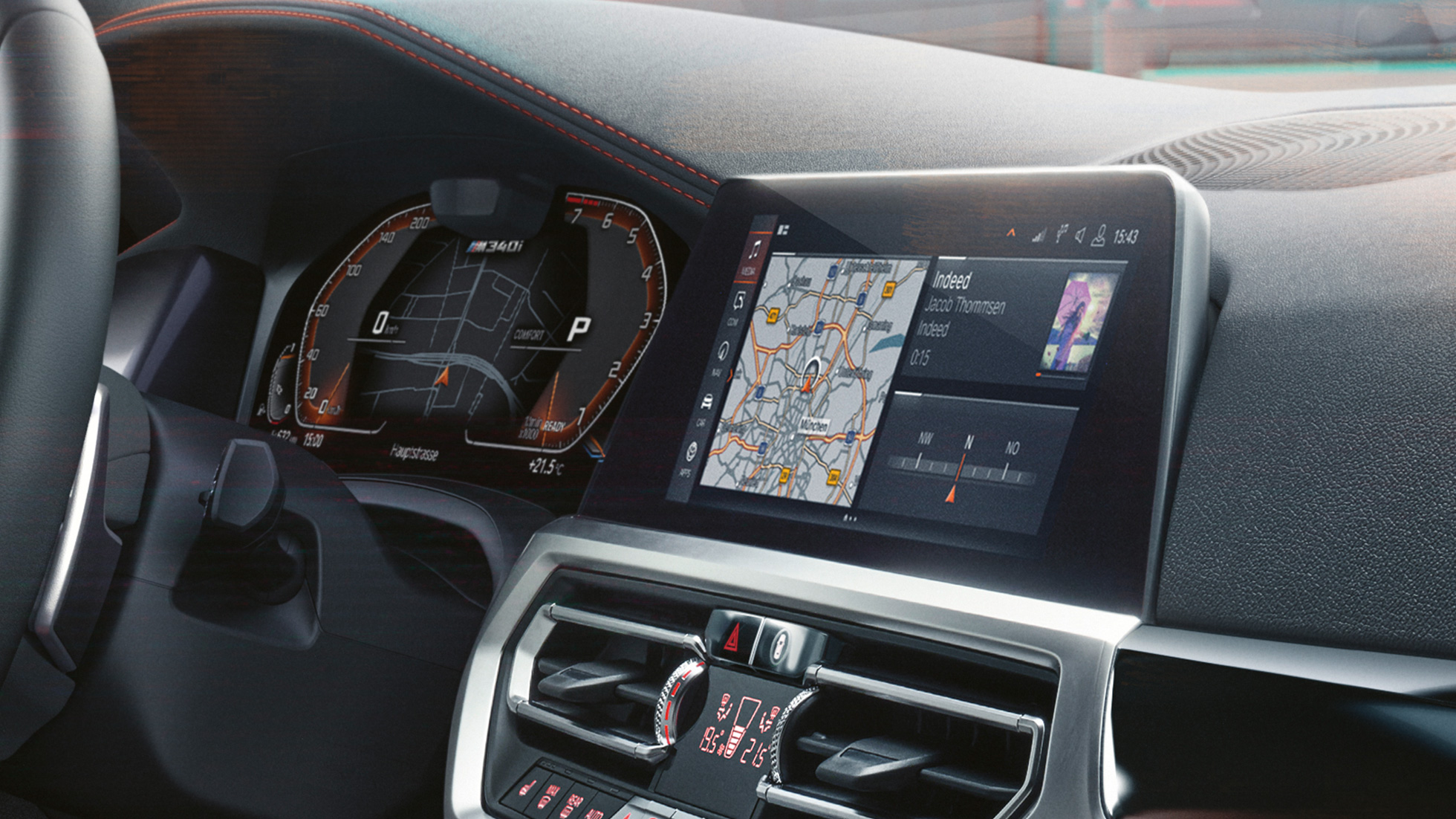 Muotoilu, ohjaamo BMW M340i xDrive Touring, muotoilu, ohjaamo