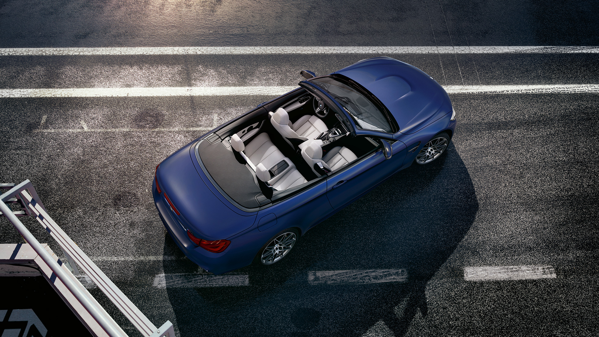 BMW M4 Cabrio, hardtop-katto BMW M4 Cabrio, muotoilu, näkymä ylhäältä, kangaskatto, hardtop-katto