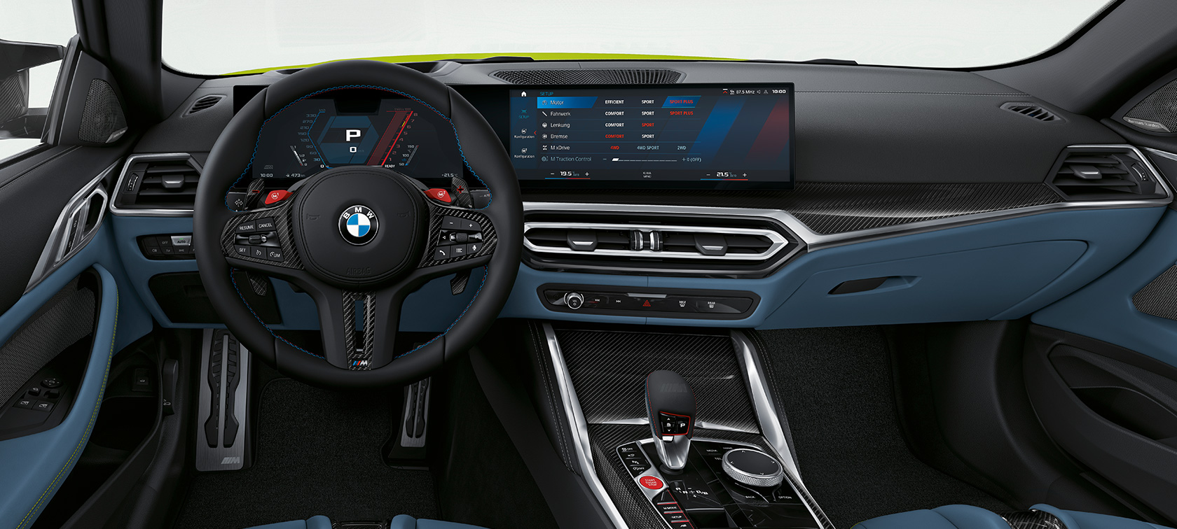 BMW M4 Coupé G82 2020 ohjaamo BMW M4 Coupé G82 2020 ohjaamo sisätila