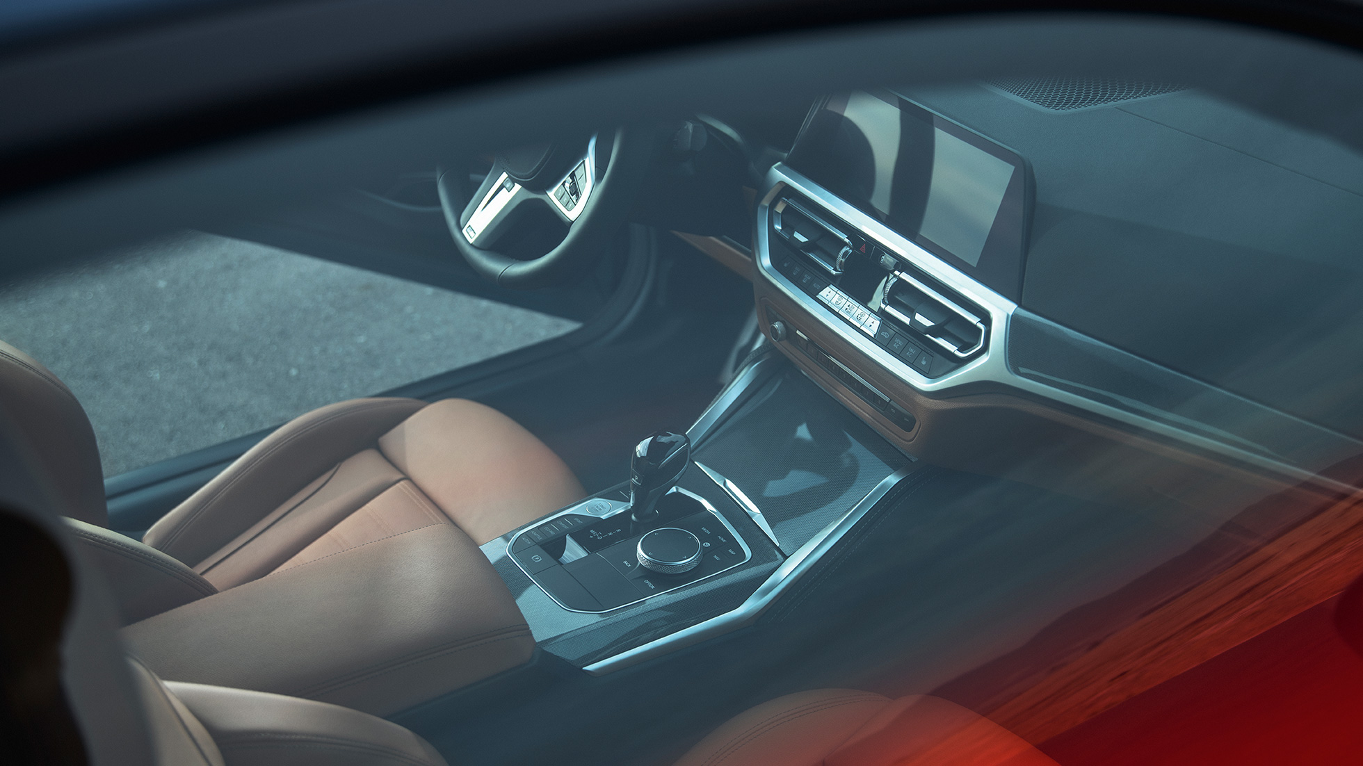 Sisätila, BMW M440i xDrive Coupé G22 2020 BMW M440i xDrive Coupé metalliväri Arctic Race Blue G22 2020, sisätila