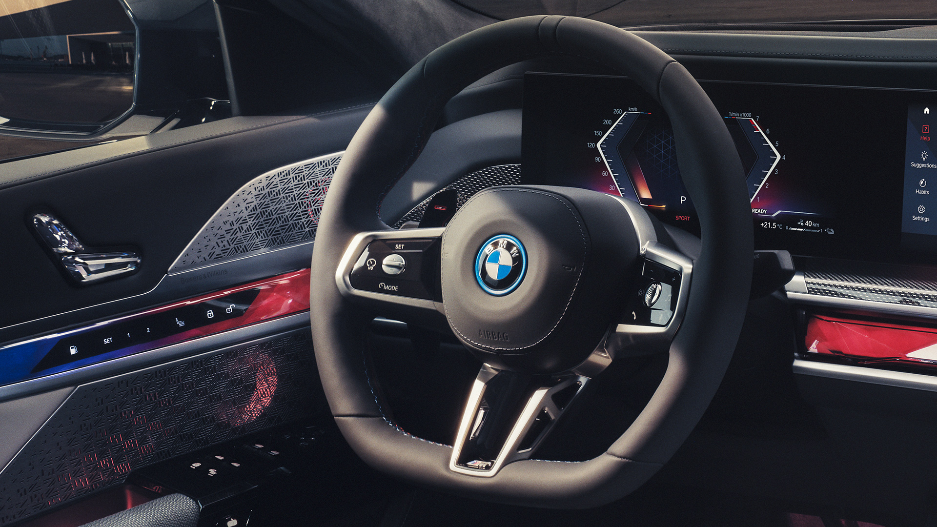 Nahkainen M ohjauspyörä BMW M760e xDrive Sedan G70 Nahkainen M ohjauspyörä BMW M760e xDrive Sedan G70