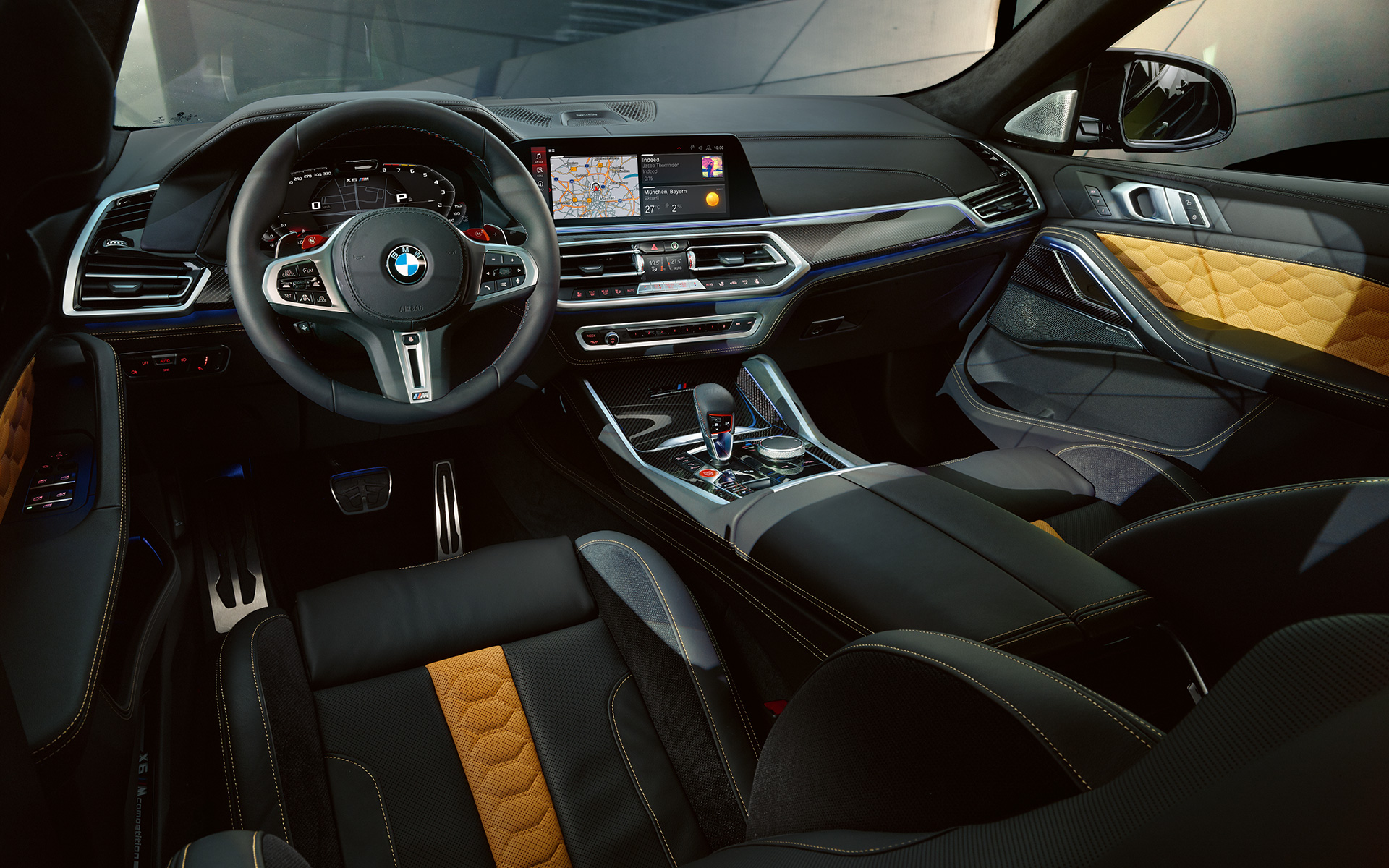Ohjaamo, BMW X6 M Competition F96 Ohjaamo, BMW X6 M Competition F96 2020 SUV, sisätila
