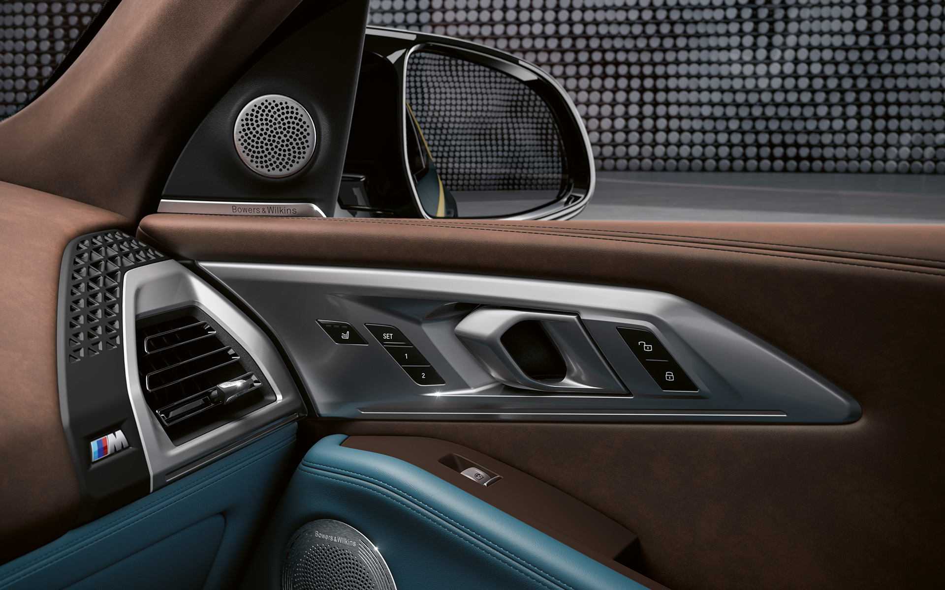 BMW XM G09:n sisätila, Bowers & Wilkins Diamond Surround Sound System -äänentoistojärjestelmä
