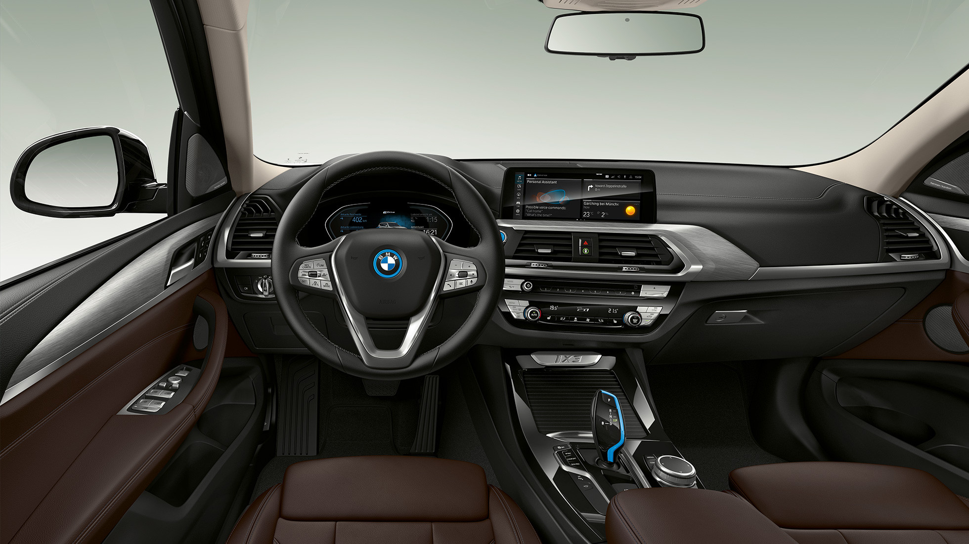 BMW iX3 G08, Impressive-varustelu, ohjaamo BMW iX3 G08 2020, Impressive-varustelu, ohjaamo sisätilassa