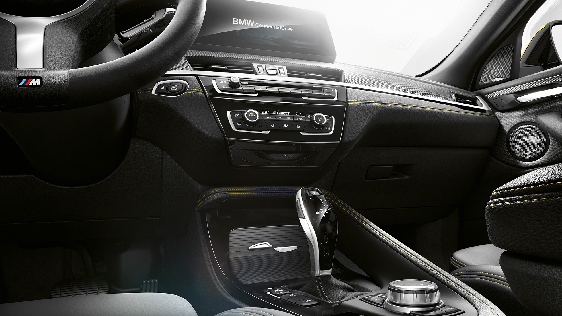 Keskikonsoli BMW X2 F39 BMW X2 2018 F39 sisätila keskikonsoli