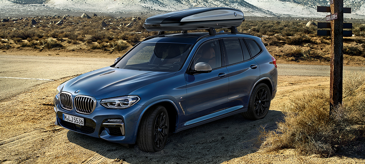 BMW X3 lisävarusteet kattoboksi BMW X3 lisävarusteet kattoboksi