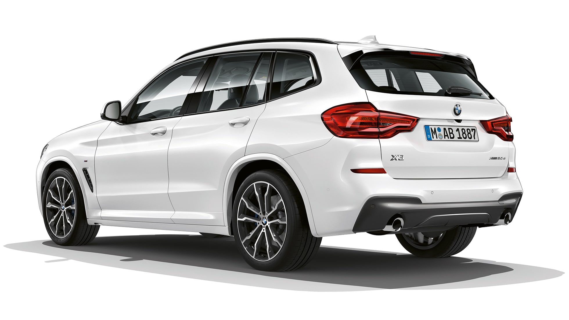 BMW X3 M40i, Business M Sport, kolmen neljäsosan kuva perästä BMW X3 M40i, Business M Sport, kolmen neljäsosan kuva perästä