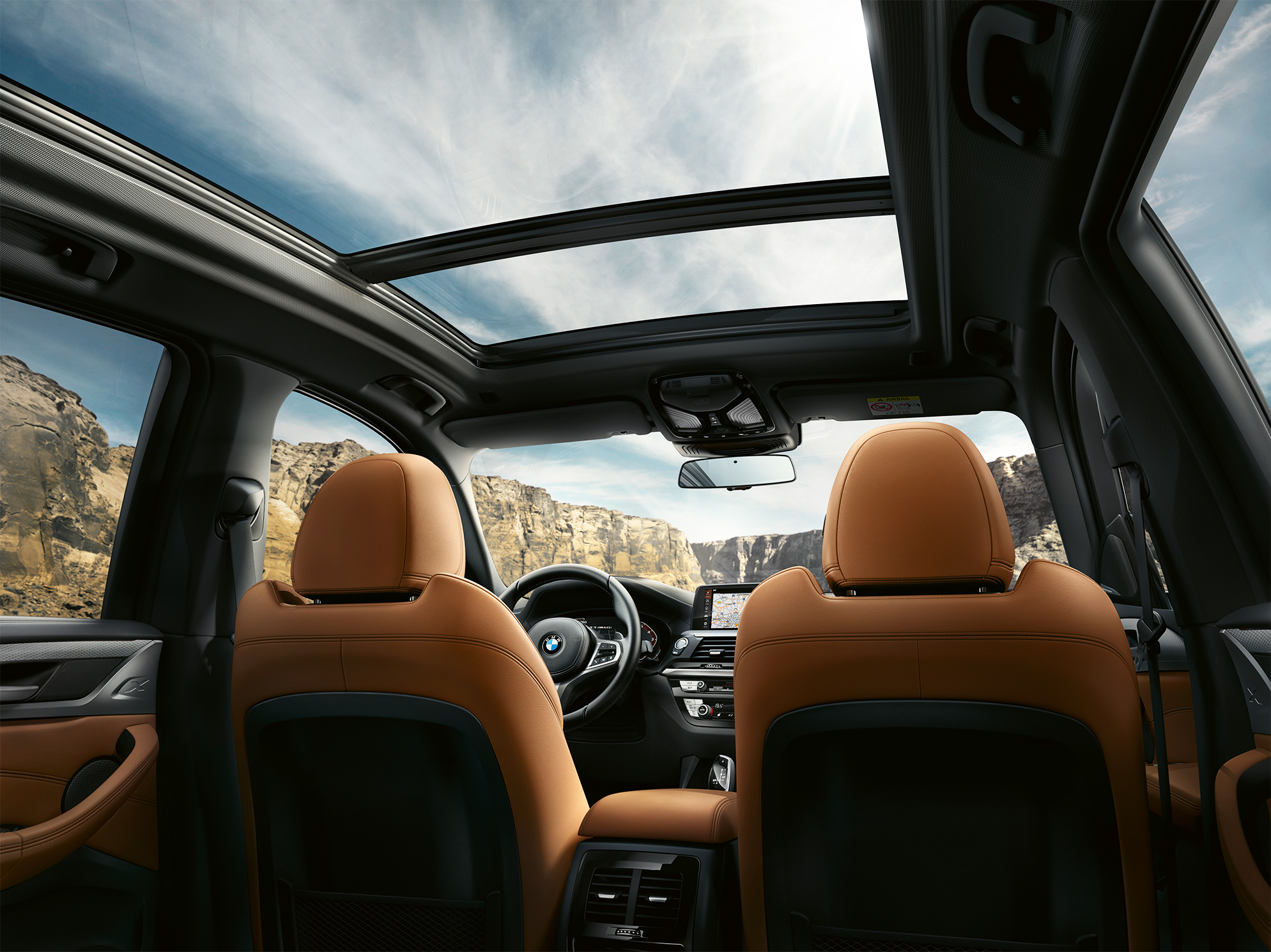 BMW X3 M40i, sisätilakuva ohjaamosta BMW X3 M40i, sisätilakuva ohjaamosta