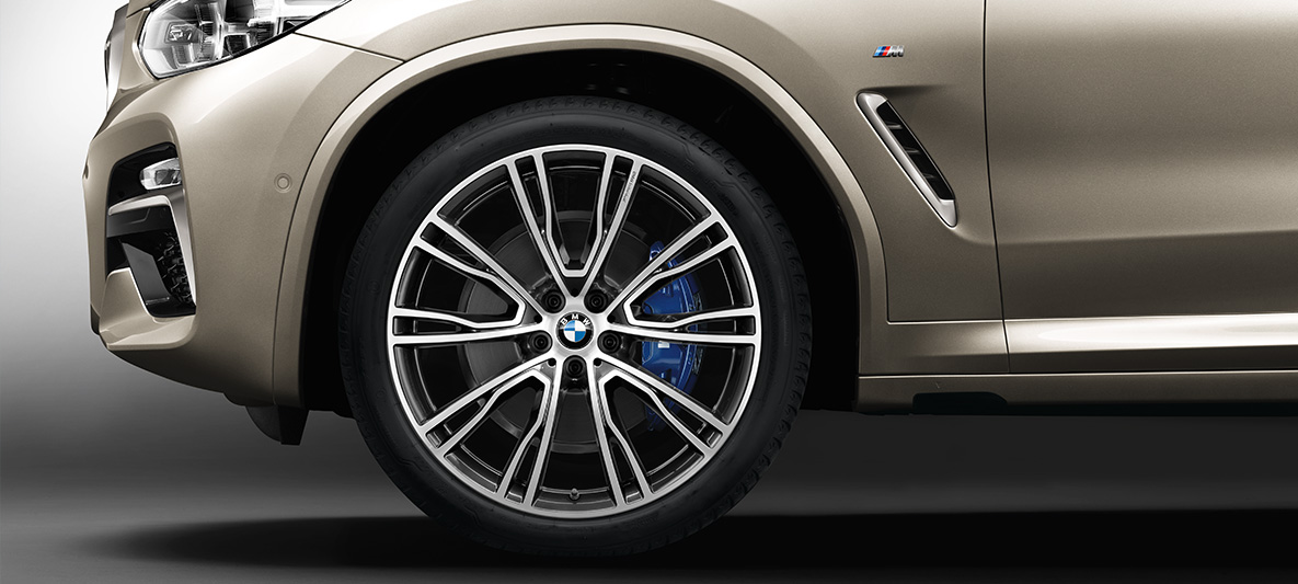 BMW X3, 21” BMW Individual -kevytmetallivanteet V-spoke 726 I BMW X3, 21” BMW Individual -kevytmetallivanteet V-spoke 726 I