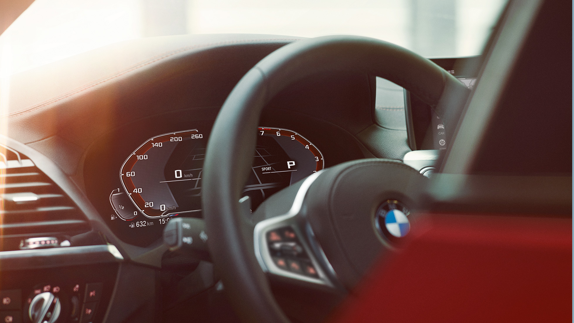 Ohjaamo, BMW X4 BMW X4 G02 2018, lähikuva ohjaamosta
